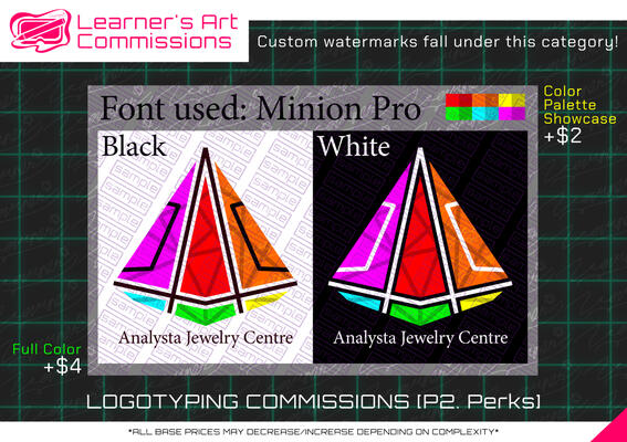 Logotyping Commissions Perks Logotyping Commissions Perks